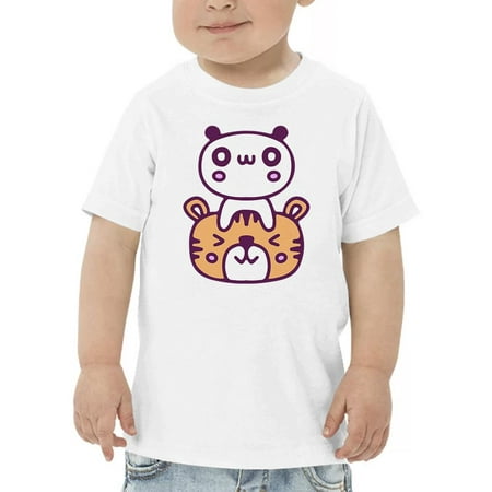 Kawaii Panda And Tiger Friends T-Shirt Toddler -Image by Shutterstock 3 Toddler