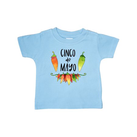 Inktastic Cinco De Mayo Peppers Gift Baby Boy or Baby Girl T-Shirt