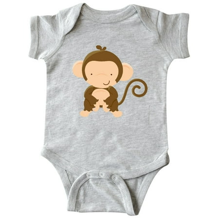 Inktastic Happy Monkey Gift Baby Boy or Baby Girl Bodysuit