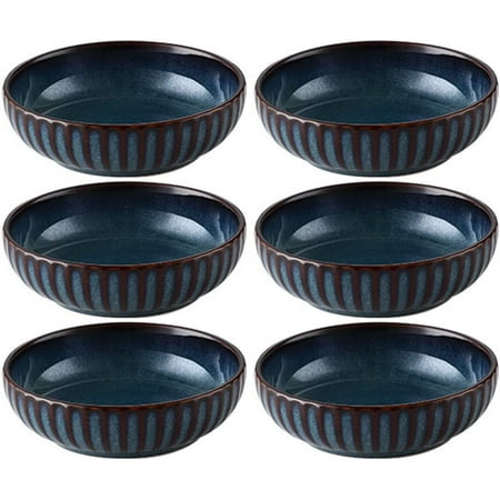DanceeMangoo 6pcs Dark Blue Striped Porcelain Sauce Plate 4-Inch Snack Plate Appetizer Plate
DanceeMangoo 6pcs Dark Blue Striped Porcelain Sauce Plate 4-Inch Snack Plate Appetizer Plate