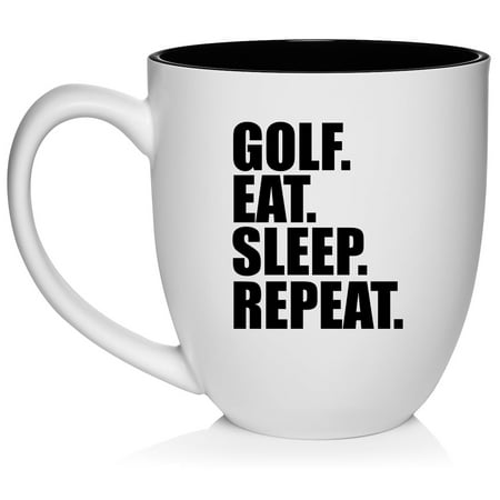 Golf Eat Sleep Repeat Ceramic Coffee Mug Tea Cup Gift for Her Him Friend Coworker Wife Husband (16oz White)
Golf Eat Sleep Repeat Ceramic Coffee Mug Tea Cup Gift for Her Him Friend Coworker Wife Husband (16oz White)