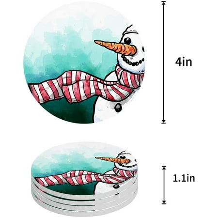 KXMDXA Christmas Snowman Set of 8 Round Coaster for Drinks Absorbent Ceramic Stone Coasters Cup Mat with Cork Base for Home Kitchen Room Coffee Table Bar Decor
KXMDXA Christmas Snowman Set of 8 Round Coaster for Drinks Absorbent Ceramic Stone Coasters Cup Mat with Cork Base for Home Kitchen Room Coffee Table Bar Decor