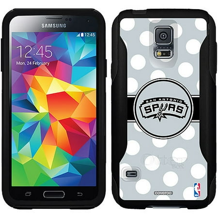San Antonio Spurs Polka Dots Design on OtterBox Commuter Series Case for Samsung Galaxy S5