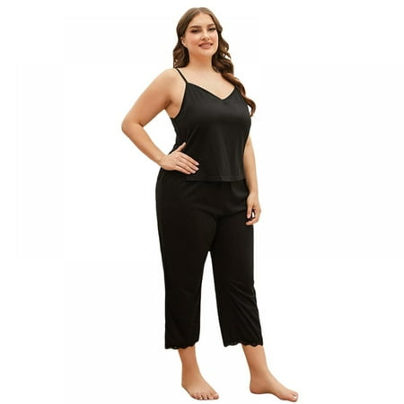 Womens Plus Size Sleepwear Lingerie Cotton Pajamas Set Cami Shorts Set Nightwear
Womens Plus Size Sleepwear Lingerie Cotton Pajamas Set Cami Shorts Set Nightwear