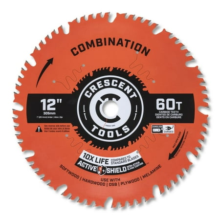 Crescent Apex Circular Saw Blade 12 X 60 Tooth Combination