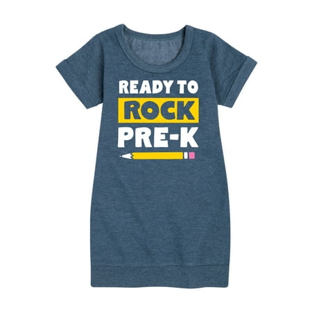 Instant Message - Ready To Rock Pre-K - Toddler And Youth Girls Fleece Dress