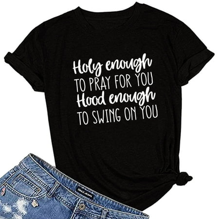 Simplmasygenix Women Tops Summer Clearance Women Letter Printing Short Sleeve Shirt Casual Tops Blouse
Simplmasygenix Women Tops Summer Clearance Women Letter Printing Short Sleeve Shirt Casual Tops Blouse