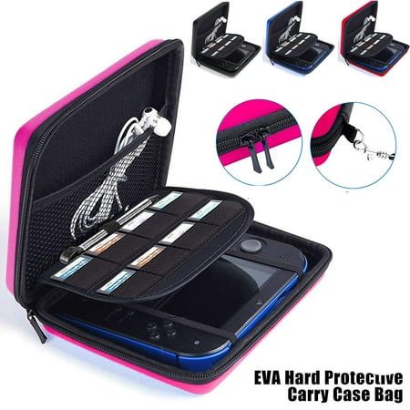 Hard EVA Storage Zip Case Protective Shell With Carry Handle For Nintendo 2DS