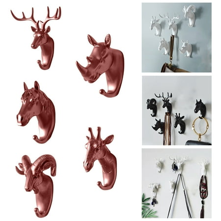 Creative Hanging Coat Hook Hook Gold Head Hook Non-punch Creative Head Hook Decorative Rose Deer Sticky Animal Wall Housekeeping & Organizers
Creative Hanging Coat Hook Hook Gold Head Hook Non-punch Creative Head Hook Decorative Rose Deer Sticky Animal Wall Housekeeping & Organizers