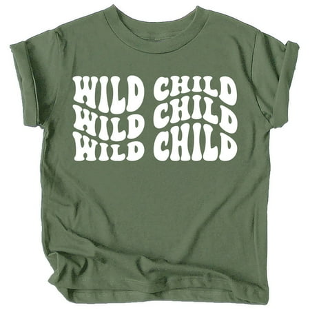 Olive Loves Apple Wild Child Wavy Retro Shirts for Baby and Toddler Boys and Girls White on Military Green Shirt 5-6
Olive Loves Apple Wild Child Wavy Retro Shirts for Baby and Toddler Boys and Girls White on Military Green Shirt 5-6