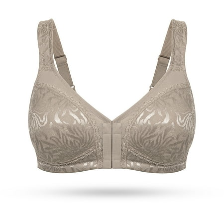 Wingslove Women s Front Closure Minimizer Full Coverage Bra Wirefree Comfort No Padded Bra 
Wingslove Women s Front Closure Minimizer Full Coverage Bra Wirefree Comfort No Padded Bra