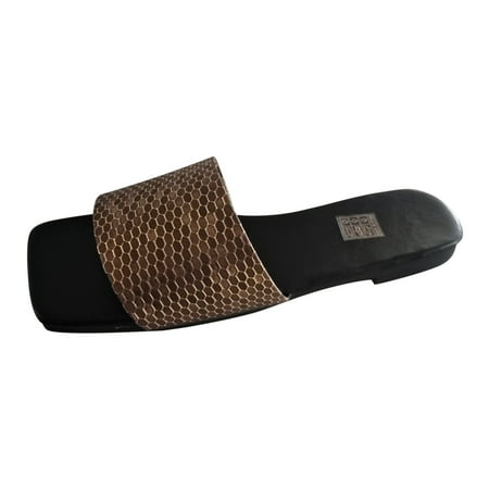 Youmylove Women Slide Slippers Fashion Summer Leather Square Toe Open Toe Flat Beach Slippers Leisure Ladies Cozy Daily Walking
Youmylove Women Slide Slippers Fashion Summer Leather Square Toe Open Toe Flat Beach Slippers Leisure Ladies Cozy Daily Walking