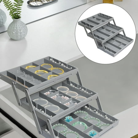 SUSUchens Foldable Jewelry Storage Box Multi Compartments 2/3 Tiers with Adjustable Dividers Tool Stationery Storage Organizer Tray Office Office Supplies Crafts Storage Case Style D
SUSUchens Foldable Jewelry Storage Box Multi Compartments 2/3 Tiers with Adjustable Dividers Tool Stationery Storage Organizer Tray Office Office Supplies Crafts Storage Case Style D