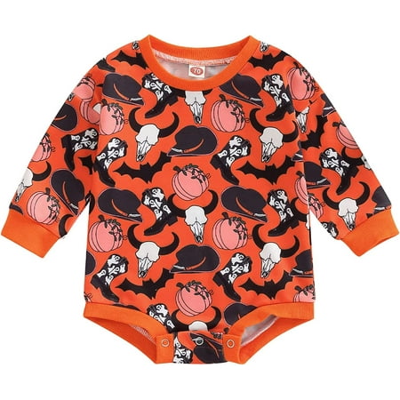 PIKADINGNIS Infant Baby Girl Boy Halloween Outfits Oversized Ghost Skull Print Sweatshirt Romper Long Sleeve Jumpsuit Autumn Tops
PIKADINGNIS Infant Baby Girl Boy Halloween Outfits Oversized Ghost Skull Print Sweatshirt Romper Long Sleeve Jumpsuit Autumn Tops