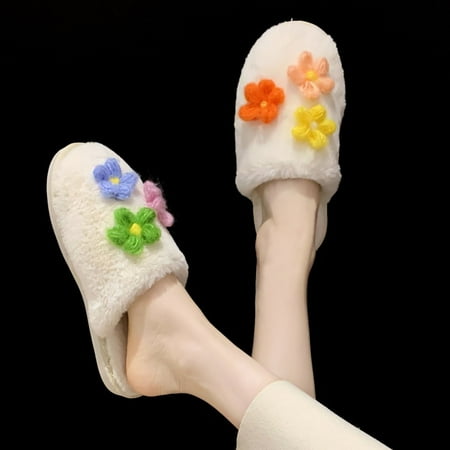 NEGJ Women Slippers Autumn And Winter Flowers Fashion Cute Comfortable Warm Flat Indoor And Outdoor
NEGJ Women Slippers Autumn And Winter Flowers Fashion Cute Comfortable Warm Flat Indoor And Outdoor