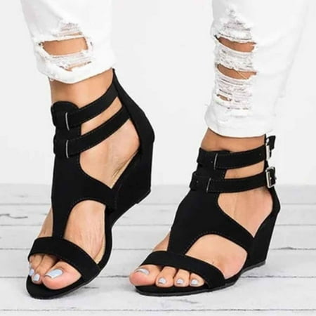 NEGJ Fashion Women Summer Buckle Strap Solid Color Comfortable Shoes Beach Open Toe Breathable Sandals
NEGJ Fashion Women Summer Buckle Strap Solid Color Comfortable Shoes Beach Open Toe Breathable Sandals