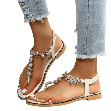 Mortilo Women Flat Rhinestone Thong Sandals Beach Sandals Fashion Sandals Flat Summer Casual Fashion Sandals PU sandals for Women Beige
Mortilo Women Flat Rhinestone Thong Sandals Beach Sandals Fashion Sandals Flat Summer Casual Fashion Sandals PU sandals for Women Beige