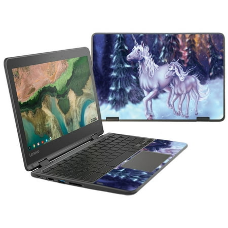 Skin Decal Wrap for Lenovo 300e Chromebook 11.6" (2018) sticker First Snow