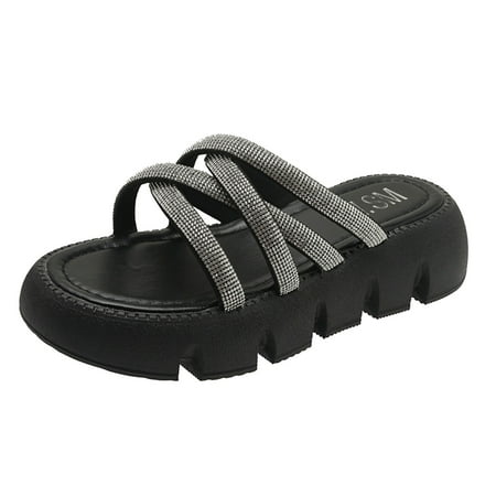 nsendm Female Shoes Adult for Women Slippers Summer New Pattern Fashion Solid Color Rhinestone Decorative Open Womens Non Slip Slippers Size 11 Black 38
nsendm Female Shoes Adult for Women Slippers Summer New Pattern Fashion Solid Color Rhinestone Decorative Open Womens Non Slip Slippers Size 11 Black 38