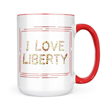 Neonblond I Love Liberty Apples Mug gift for Coffee Tea lovers