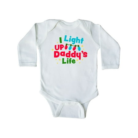 Inktastic Christmas I Light up Daddys Life with Lights Gift Baby Boy or Baby Girl Long Sleeve Bodysuit
Inktastic Christmas I Light up Daddys Life with Lights Gift Baby Boy or Baby Girl Long Sleeve Bodysuit