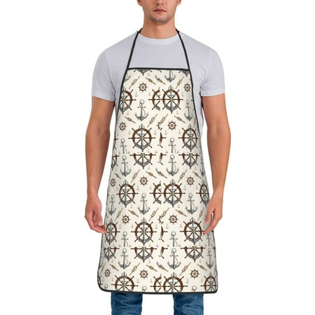 Naloa 1Pack Adjustable Bib Apron Waterdrop Resistant Cooking Kitchen Aprons for Women Men Chef Anchors with Rope Print
Naloa 1Pack Adjustable Bib Apron Waterdrop Resistant Cooking Kitchen Aprons for Women Men Chef Anchors with Rope Print