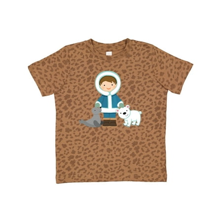 Inktastic Eskimo Boy Cute Alaska Gift Toddler Boy Girl T-Shirt