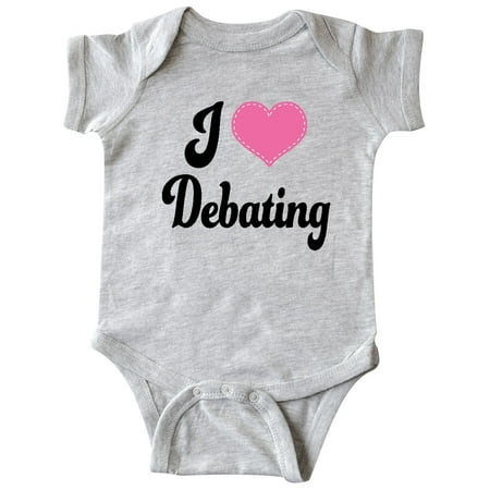 Inktastic I Love Debating Gift Baby Girl Bodysuit