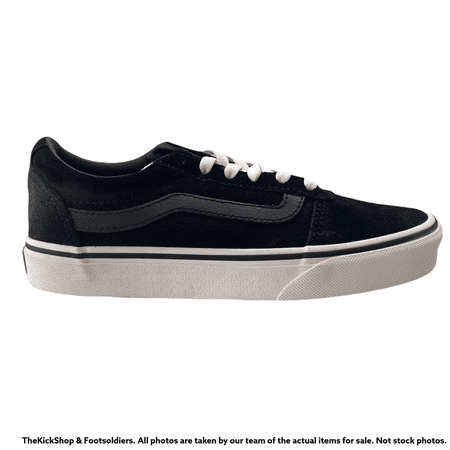 VN0A3IUNOXT VANS Ward Suede (Black / White) Women Sneakers Size 5.5
