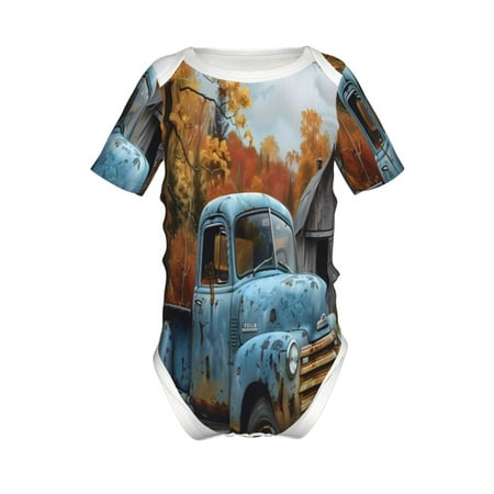 Yiaed Rustic Vintage Truck Autumn Print Infant Climbing Short Sleeve Onesie One-Piece Baby Bodysuit Clothes 0-12 Months -2 Years
Yiaed Rustic Vintage Truck Autumn Print Infant Climbing Short Sleeve Onesie One-Piece Baby Bodysuit Clothes 0-12 Months -2 Years