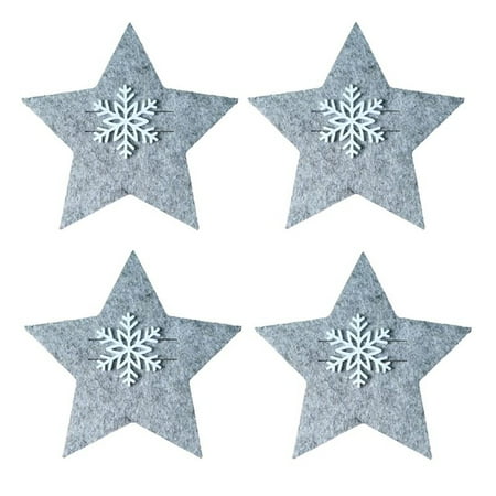 YUNx 4Pcs/Set Cutlery Covers Christmas Snowflake Star Shape Reusable Fabric Eating Flatware Bags for Dinning Table
YUNx 4Pcs/Set Cutlery Covers Christmas Snowflake Star Shape Reusable Fabric Eating Flatware Bags for Dinning Table