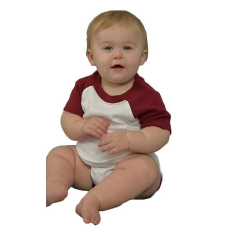MONAG Short Sleeve Baseball Raglan Bodysuit
