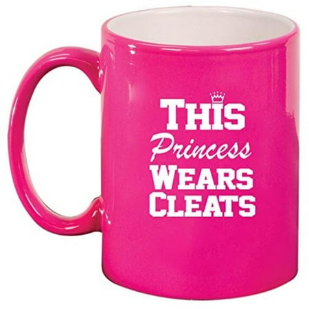 Ceramic Coffee Tea Mug Softball Soccer Lacrosse This Princess Wears Cleats (Hot Pink)
Ceramic Coffee Tea Mug Softball Soccer Lacrosse This Princess Wears Cleats (Hot Pink)