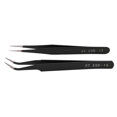 Nail Art Rhinestones Eyelashes Extension Straight & Curved Tweezers Tool Set-Black
Nail Art Rhinestones Eyelashes Extension Straight & Curved Tweezers Tool Set-Black