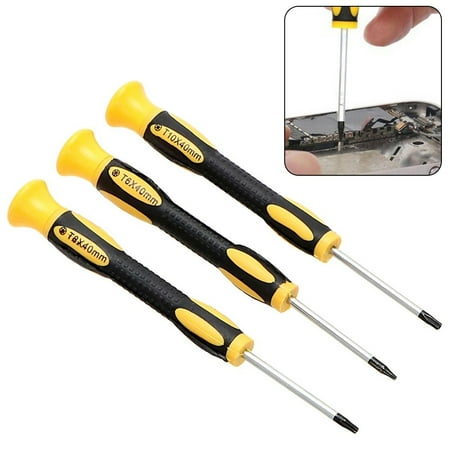 3pcs T8H T10H Hexagon Torx Screwdriver With Hole Screwdriver Removal Tool