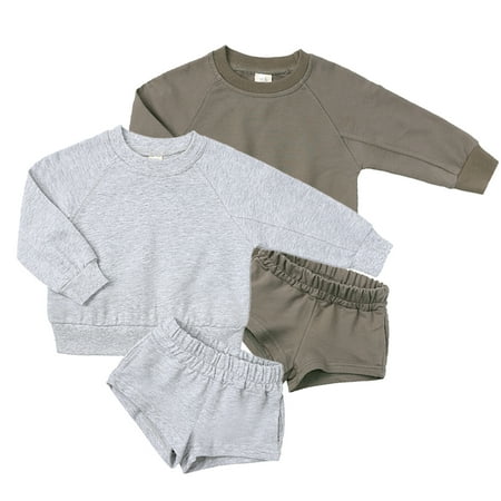 YTDSCS Boys Girls Long Sleeve Short Pants Clothes 2PCS for Teen Kids Toddler Spring Fall Sweatshirt Pullover 2 Piece Set Long Sleeve Crew Neck Sweatsuit Outfit
YTDSCS Boys Girls Long Sleeve Short Pants Clothes 2PCS for Teen Kids Toddler Spring Fall Sweatshirt Pullover 2 Piece Set Long Sleeve Crew Neck Sweatsuit Outfit