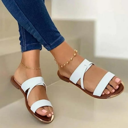 Floenr Flip Flops for Women Women Open Toe Slippers Shoes Comfy Sandals Casual Comfortable Beach Sandals