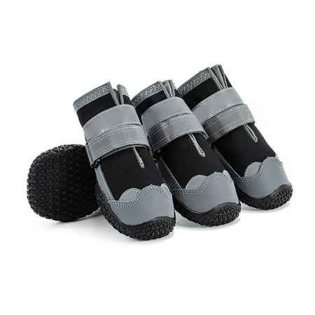 Kreigaven Dog Shoes Paw Protector Dog Booties Boots Impermeable with Reflective Strip and Anti-Skid Anti-Abrasion Rubber Soles Black 4PCS Black
Kreigaven Dog Shoes Paw Protector Dog Booties Boots Impermeable with Reflective Strip and Anti-Skid Anti-Abrasion Rubber Soles Black 4PCS Black