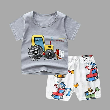 TMOYZQ Children Summer Two Piece Set Casual Round Neck Short Sleeve Black Cartoon Printed T-shirt Tops + Elastic High Waist Shorts Boys Girls Sports Suit Outfits
TMOYZQ Children Summer Two Piece Set Casual Round Neck Short Sleeve Black Cartoon Printed T-shirt Tops + Elastic High Waist Shorts Boys Girls Sports Suit Outfits