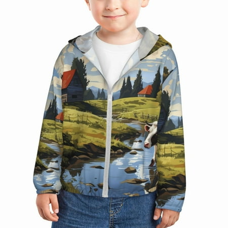 Lukts Pasture Cow A Print Children s Long-Sleeved Sun Protection Clothing Hooded Sweatshirts for Boys and Girls Outdoor Sports-3 Years
Lukts Pasture Cow A Print Children s Long-Sleeved Sun Protection Clothing Hooded Sweatshirts for Boys and Girls Outdoor Sports-3 Years