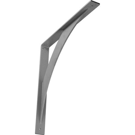 Ekena Millwork 2 W x 20 D x 20 H Legacy Steel Bracket Hammered Gray