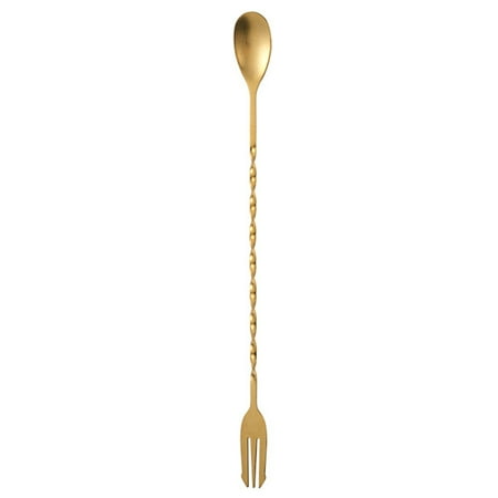 Sijiali 2Pcs Cocktail Spoon with Fork Double Heads Stainless Steel Long Spiral Handle Mixing Stirrer Bar Accessories
Sijiali 2Pcs Cocktail Spoon with Fork Double Heads Stainless Steel Long Spiral Handle Mixing Stirrer Bar Accessories