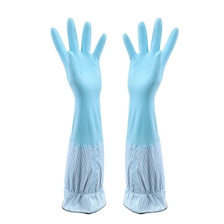 Cleaning Gloves Waterproof Durable Plush Thickened Latex Rubber for Laundry Kitchen Household Cleaning Purple
Cleaning Gloves Waterproof Durable Plush Thickened Latex Rubber for Laundry Kitchen Household Cleaning Purple