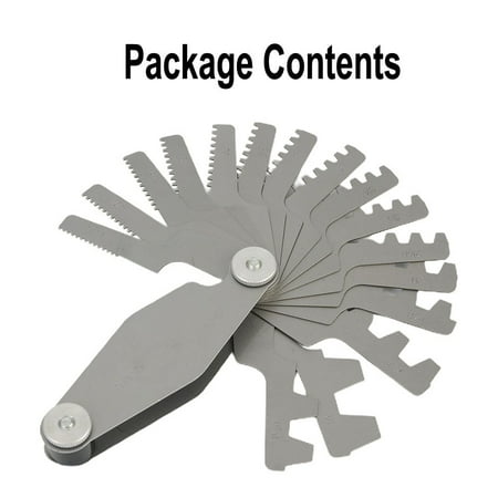 Leke 16 Blade ACME Pitch Gauge 29 Degree Angle Thread 1n - 12n