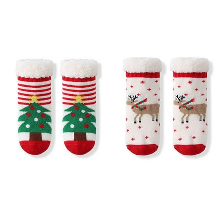Kartokner 4 Pairs Newborn Infant Toddler Slipper Socks Baby Girls Boys Grips Socks Christmas Socks Kids Sherpa-lined Fuzzy Home Socks (XL)(Style-G)
Kartokner 4 Pairs Newborn Infant Toddler Slipper Socks Baby Girls Boys Grips Socks Christmas Socks Kids Sherpa-lined Fuzzy Home Socks (XL)(Style-G)