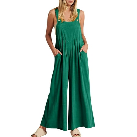 Ladies Jumpsuits Solid Color Sleeveless Overalls Summer Casual Adjustable Daily Wear Workout Bodysuits
Ladies Jumpsuits Solid Color Sleeveless Overalls Summer Casual Adjustable Daily Wear Workout Bodysuits