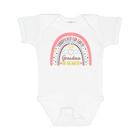 Inktastic Handpicked for Earth by My Grandma in Heaven- Rainbow Gift Baby Boy or Baby Girl Bodysuit
Inktastic Handpicked for Earth by My Grandma in Heaven- Rainbow Gift Baby Boy or Baby Girl Bodysuit