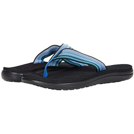 Teva Women s Voya Flip-Flop Antiguous Blue Multi 8