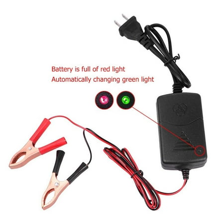 Plumbic Acid Battery Charger Double Clamps Practical Battery Smart Charger 12V 1A (Original American Wire Gauge)
Plumbic Acid Battery Charger Double Clamps Practical Battery Smart Charger 12V 1A (Original American Wire Gauge)