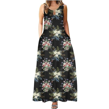 Summer Dress for Women 2023 Crew Neck Bohemian Floral Printed Sleeveless Suspenders Dress High Waist Sundress
Summer Dress for Women 2023 Crew Neck Bohemian Floral Printed Sleeveless Suspenders Dress High Waist Sundress
